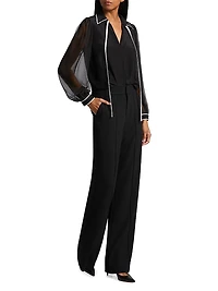 Roanne Silk Tieneck Blouse