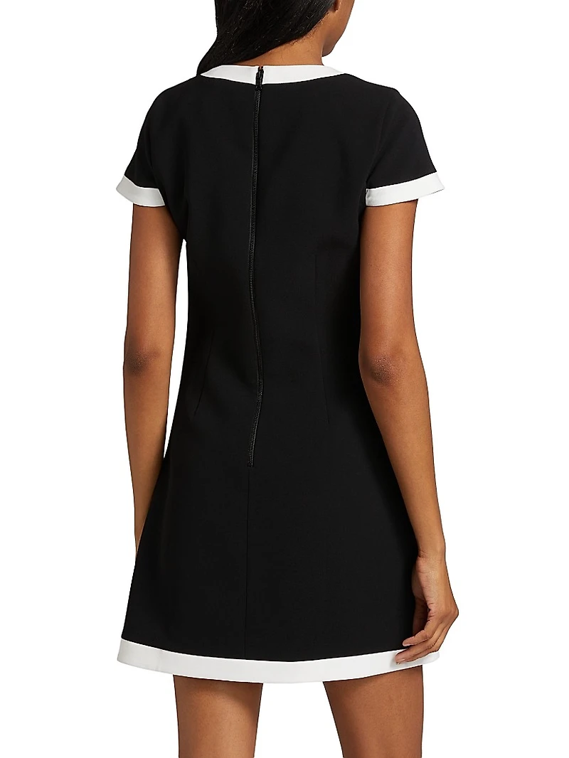 Coley Stretch Button-Front Minidress