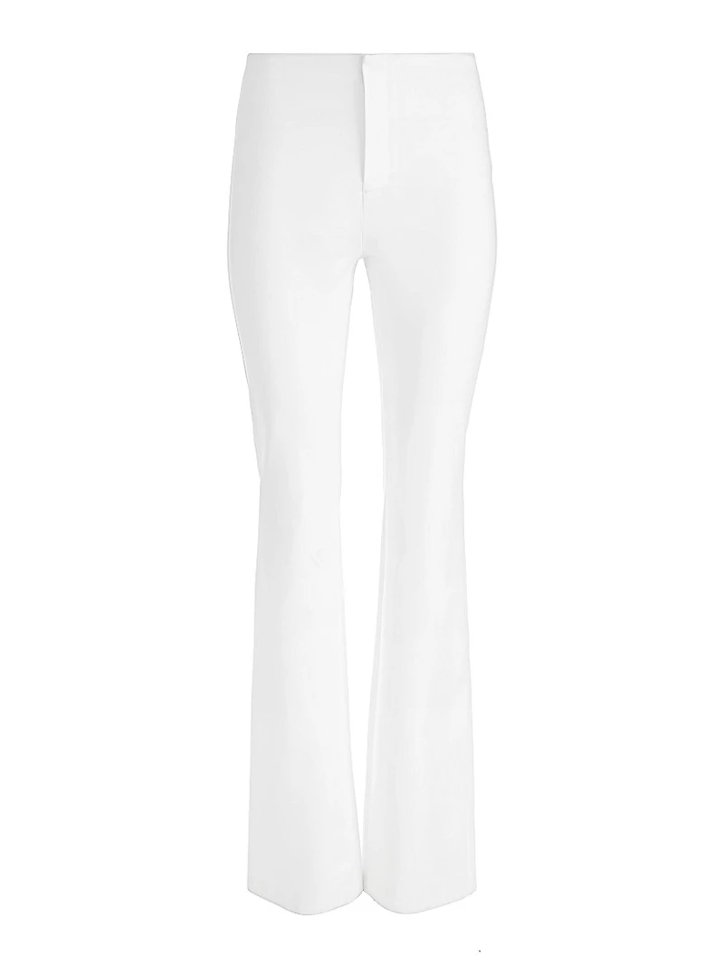 Yuki Straight-Leg Crop Trousers
