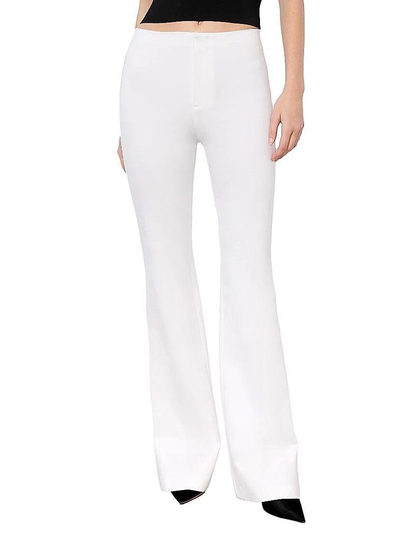 Yuki Straight-Leg Crop Trousers