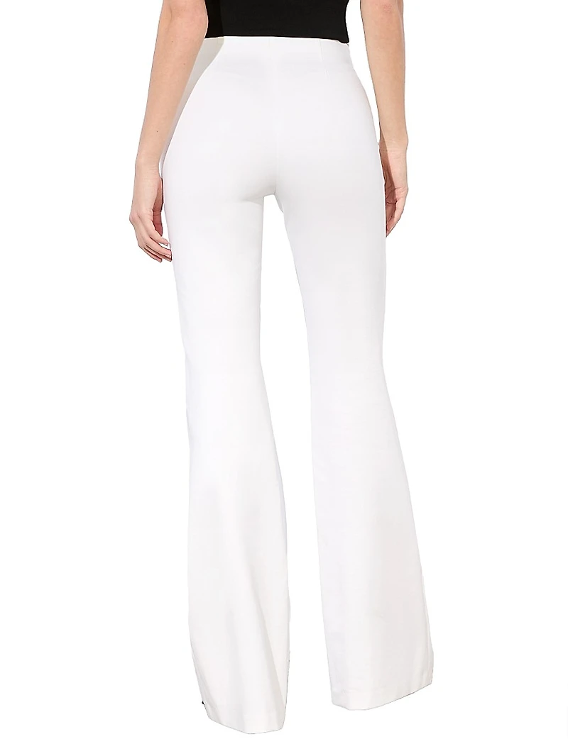 Yuki Straight-Leg Crop Trousers
