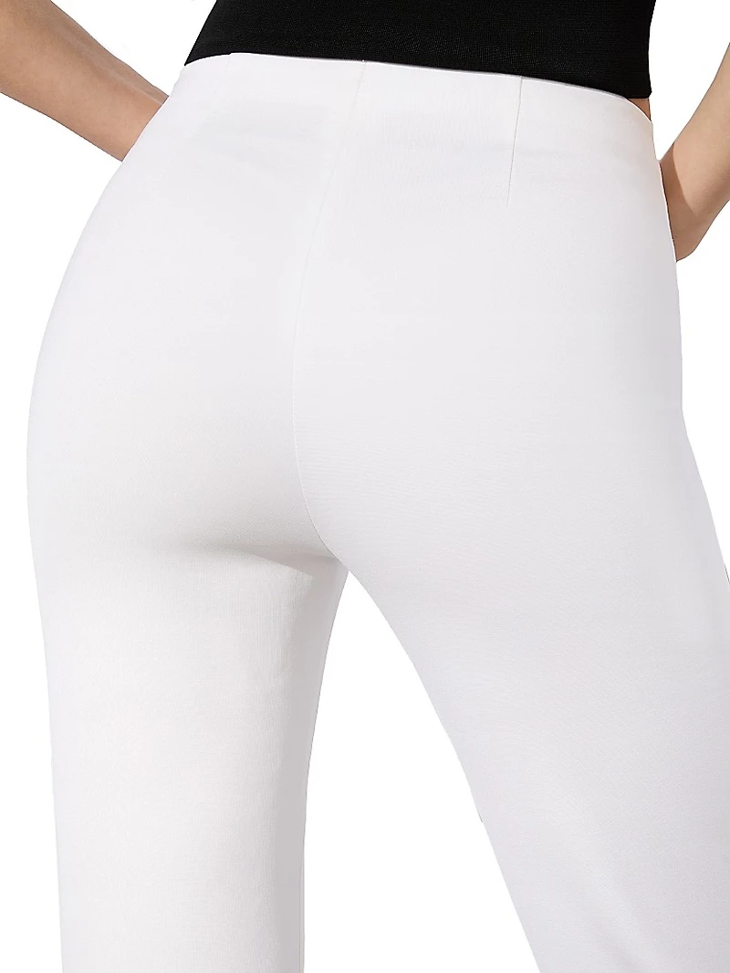 Yuki Straight-Leg Crop Trousers