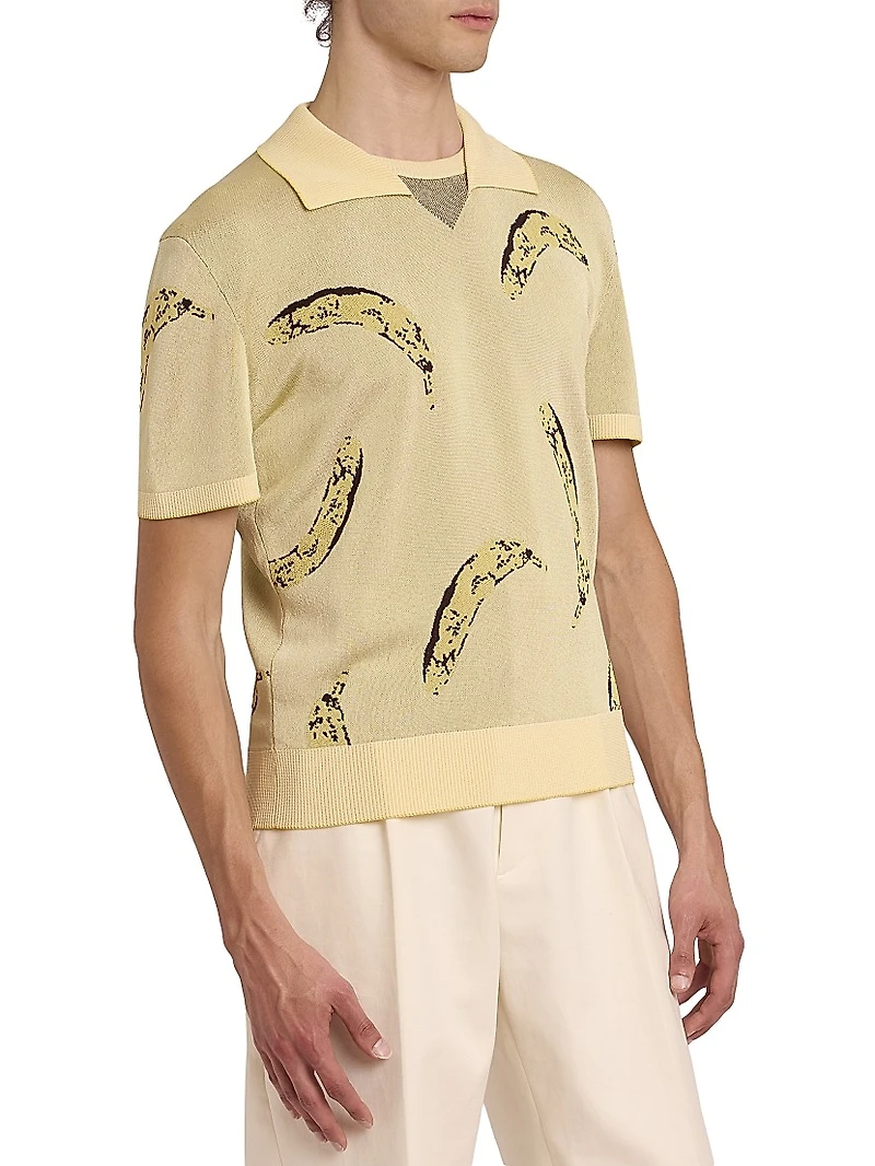 Marino Banana Knit Polo