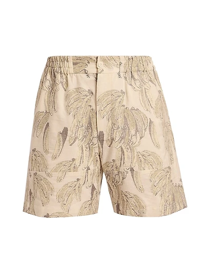 Banana Print Shorts