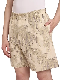 Banana Print Shorts