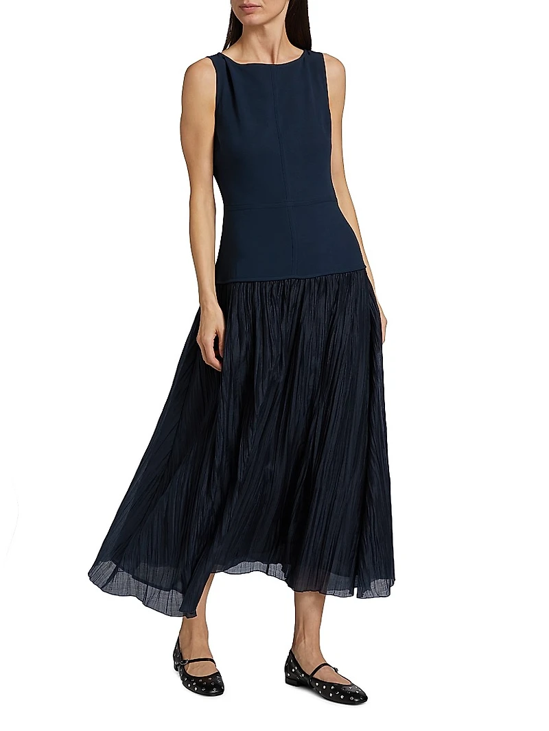 Cyra Pieced Drop-Waist Dress