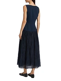 Cyra Pieced Drop-Waist Dress