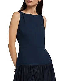 Cyra Pieced Drop-Waist Dress