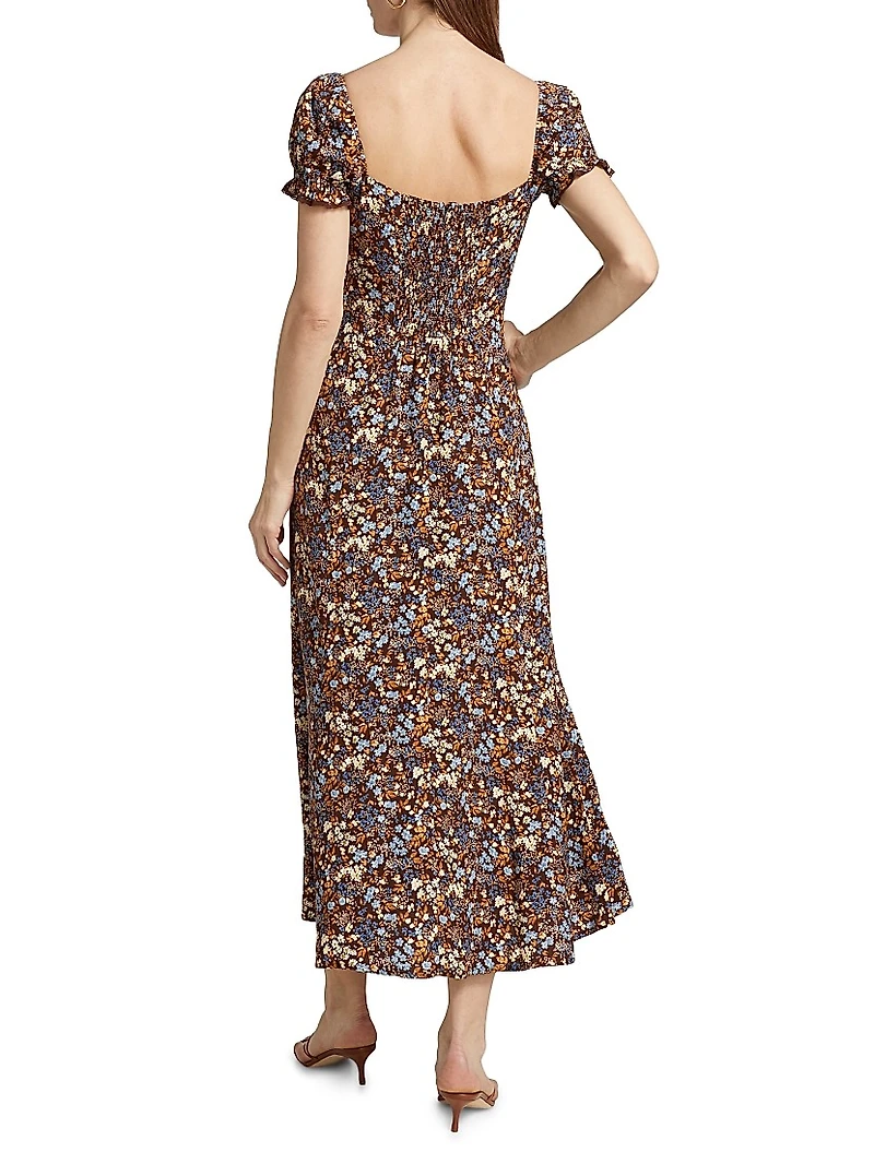 Shyla Floral Midi-Dress