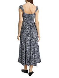 Bryson Floral Sweetheart Midi-Dress