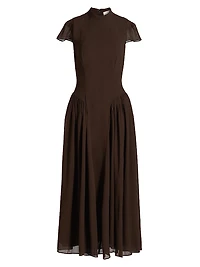 Maven Georgette Midi-Dress