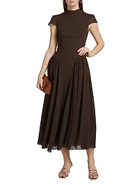 Maven Georgette Midi-Dress