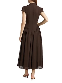 Maven Georgette Midi-Dress