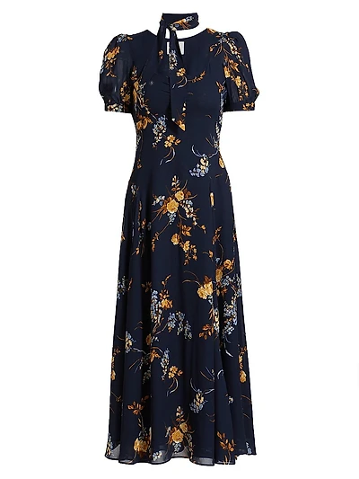 Chrissie Floral Midi-Dress
