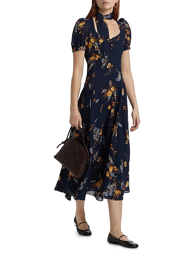 Chrissie Floral Midi-Dress