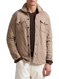 Quilted Cotton Double-Knit Jersey Jacket