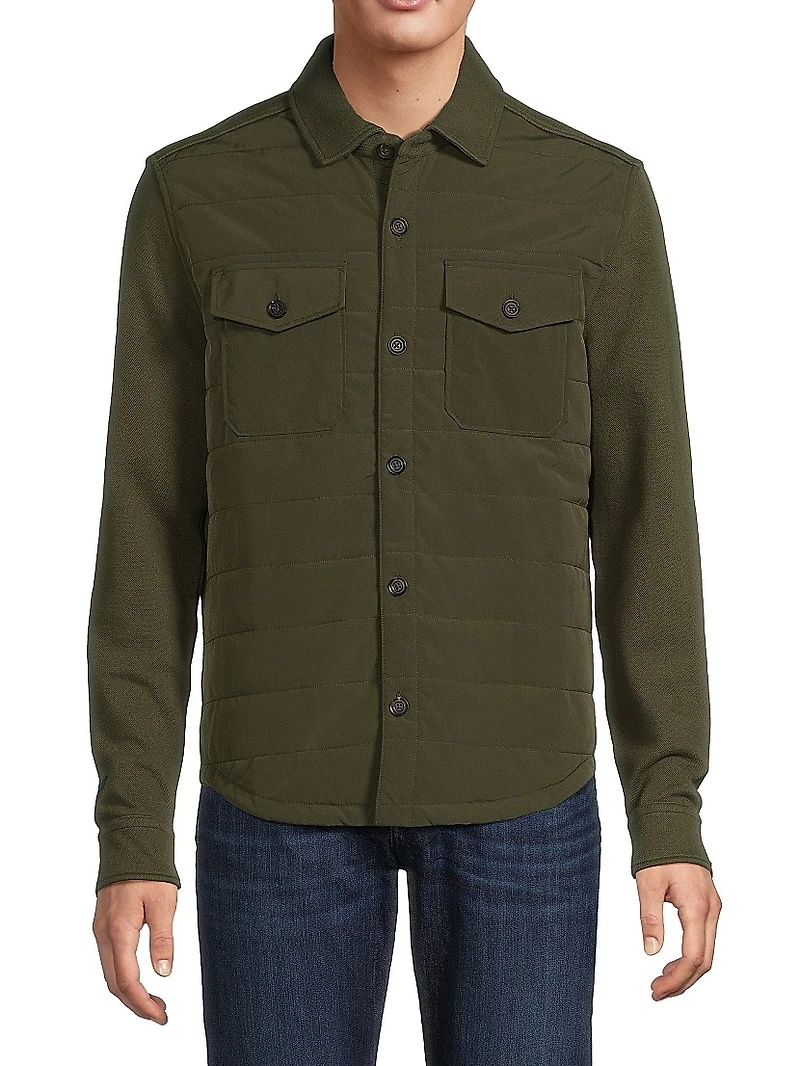 Hybrid Quilted Overshirt