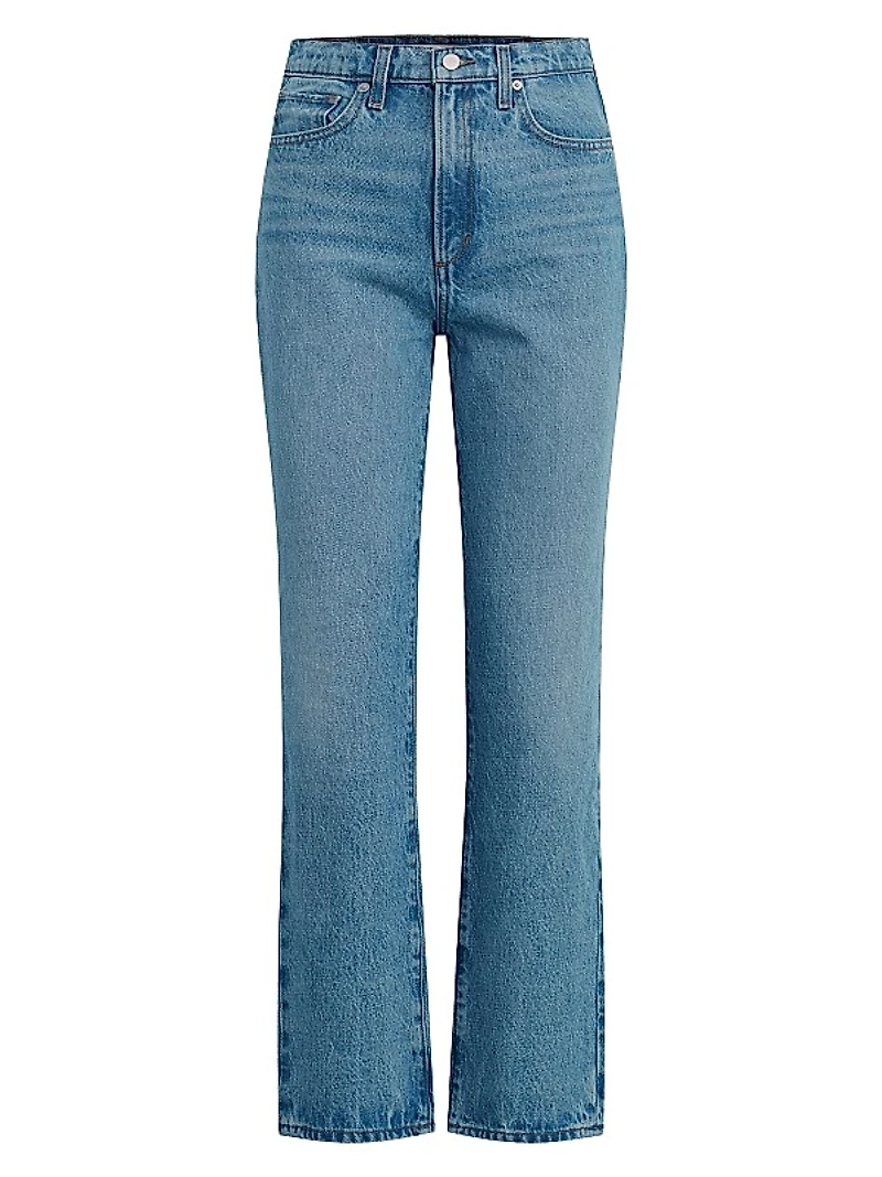 The Margot High-Rise Straight-Leg Ankle Jeans