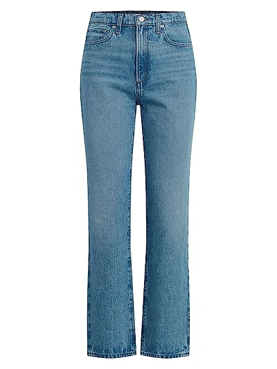 The Margot High-Rise Straight-Leg Ankle Jeans
