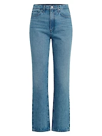 The Margot High-Rise Straight-Leg Ankle Jeans