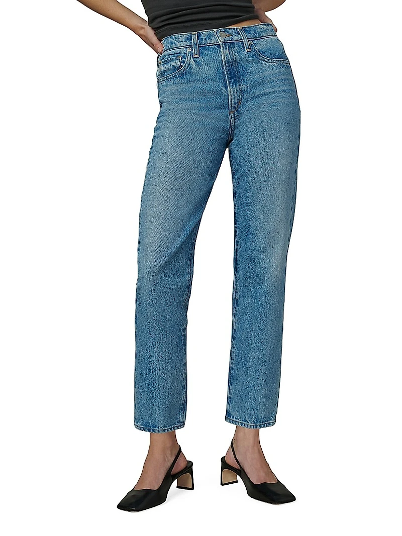 The Margot High-Rise Straight-Leg Ankle Jeans
