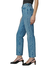 The Margot High-Rise Straight-Leg Ankle Jeans