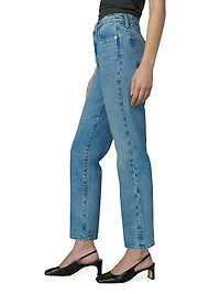 The Margot High-Rise Straight-Leg Ankle Jeans