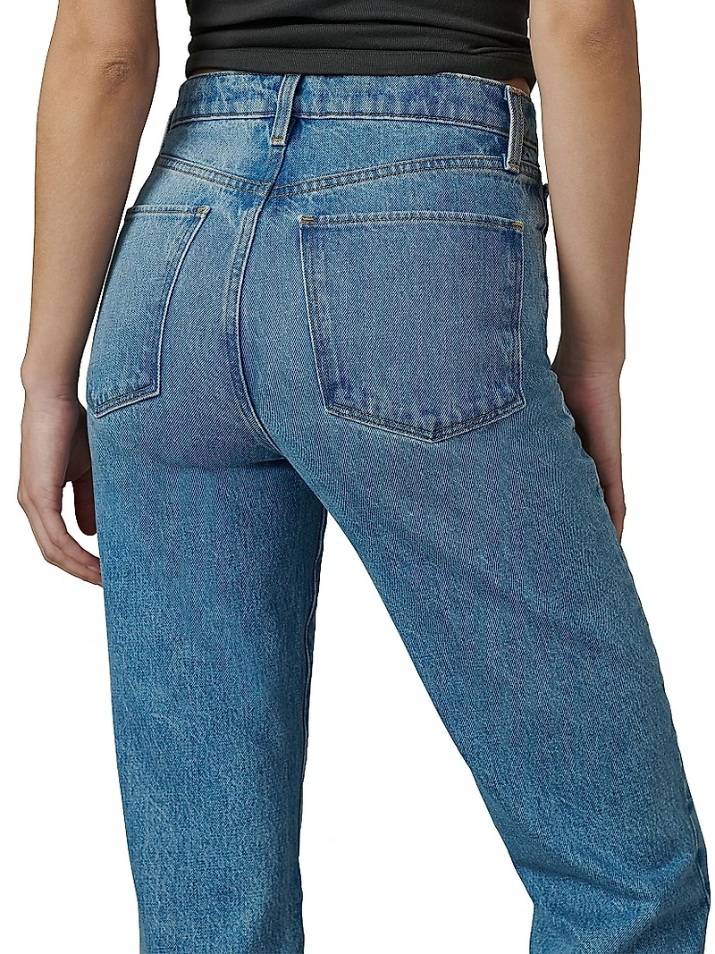 The Margot High-Rise Straight-Leg Ankle Jeans