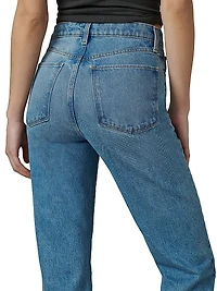 The Margot High-Rise Straight-Leg Ankle Jeans