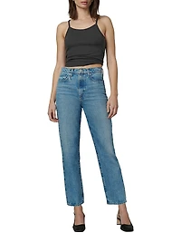 The Margot High-Rise Straight-Leg Ankle Jeans