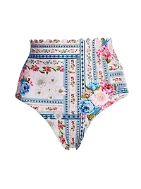 Alicia Meraki Floral High-Waisted Bikini Bottom