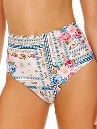 Alicia Meraki Floral High-Waisted Bikini Bottom