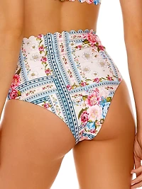Alicia Meraki Floral High-Waisted Bikini Bottom