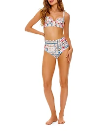 Alicia Meraki Floral High-Waisted Bikini Bottom