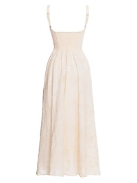 Emerald Meraki Embroidered Sleeveless Maxi Dress