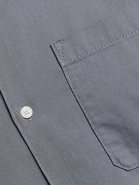 Denim Button-Front Shirt