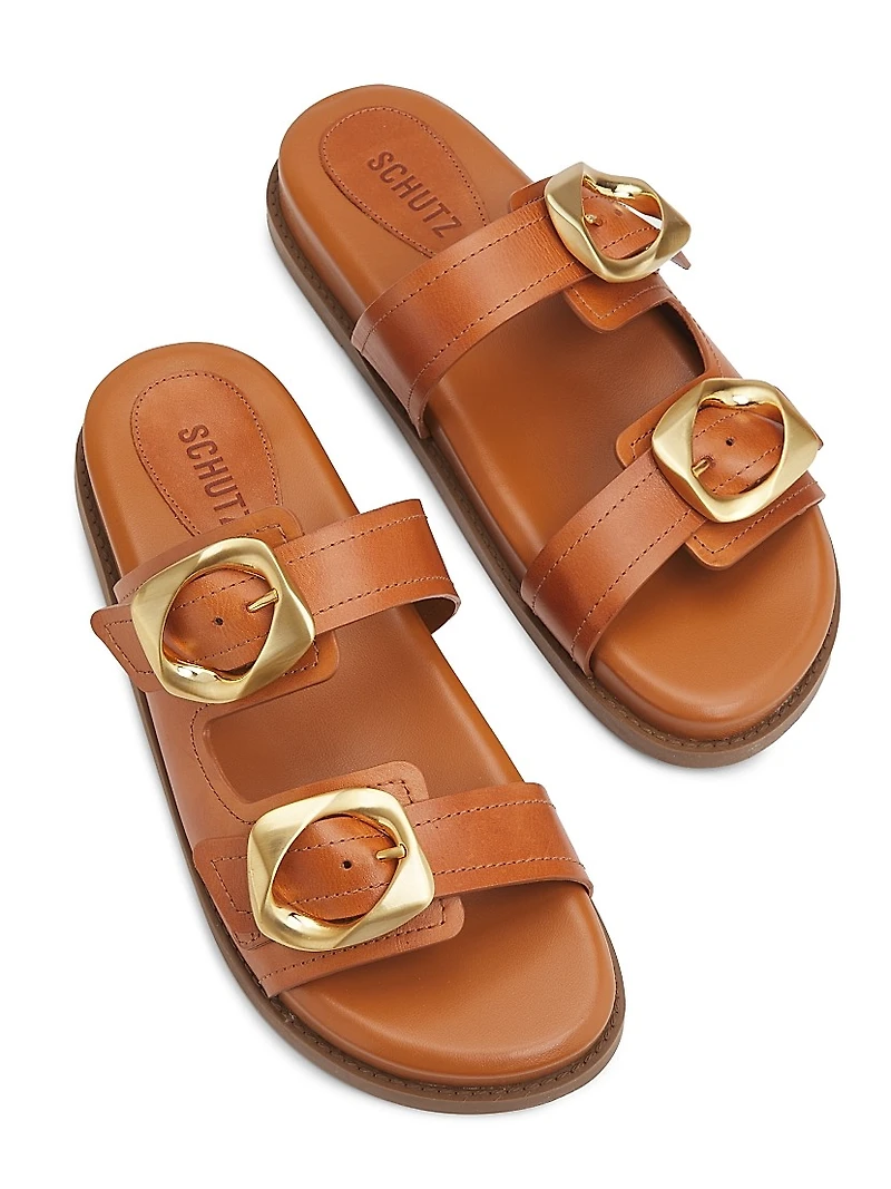Olga Sporty Leather Sandals