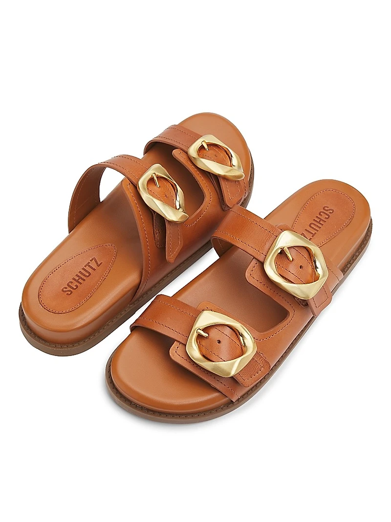 Olga Sporty Leather Sandals