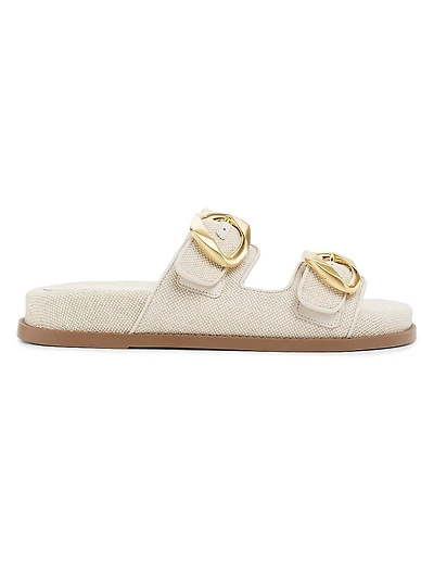 Olga Sporty Linen Sandals