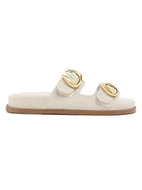 Olga Sporty Linen Sandals