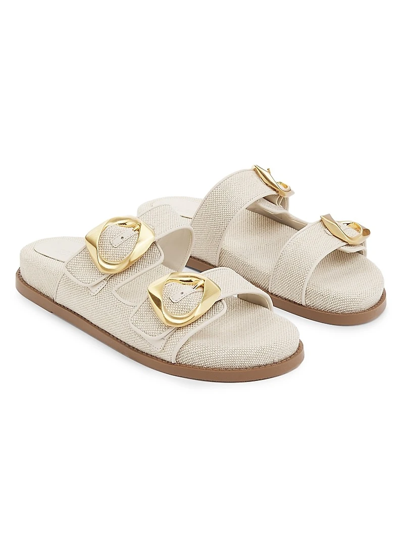 Olga Sporty Linen Sandals