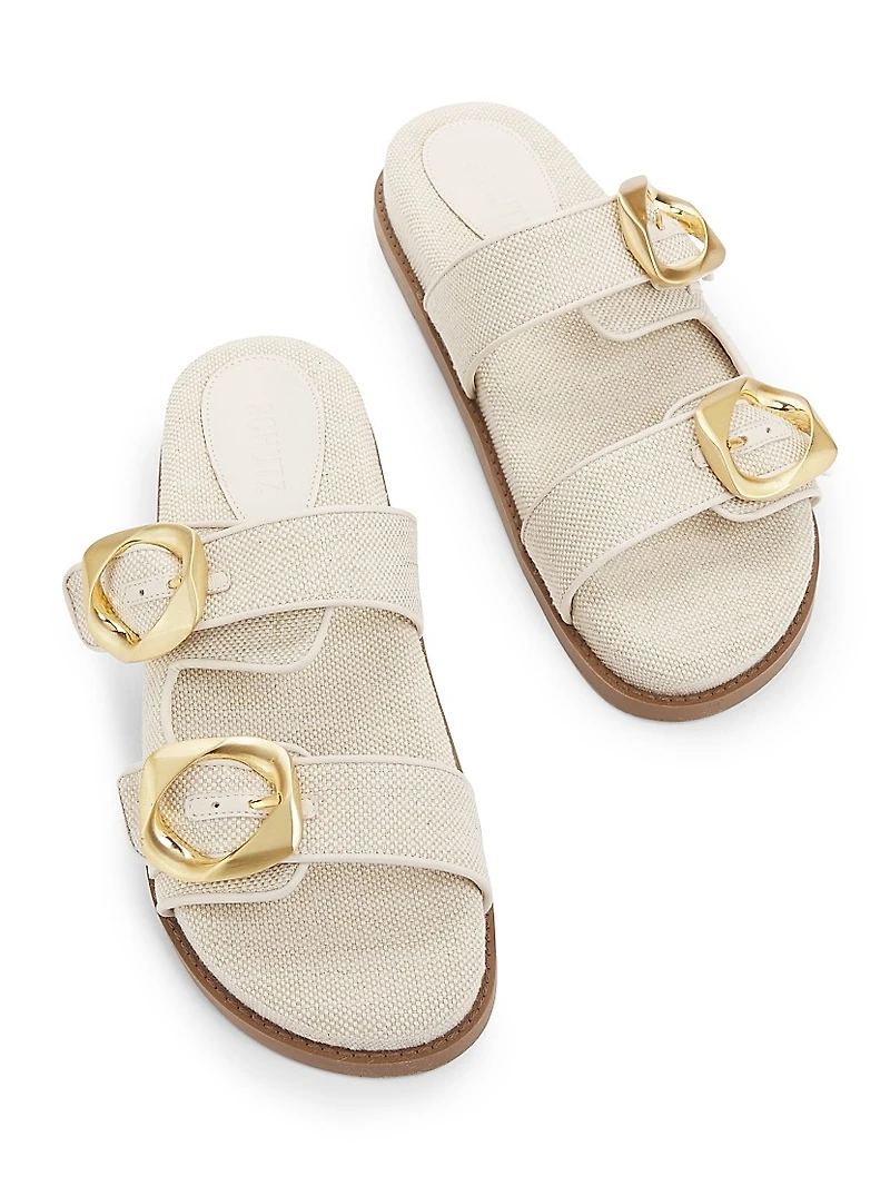 Olga Sporty Linen Sandals