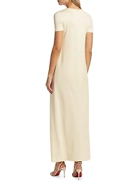 Painted Roses Jersey Maxi Dress