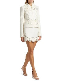 English Rose Cutout Tweed Jacket