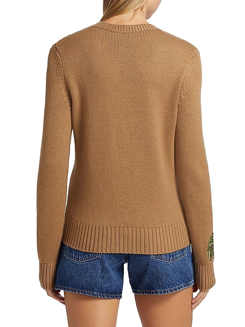 English Rose Cross Stitch Sweater