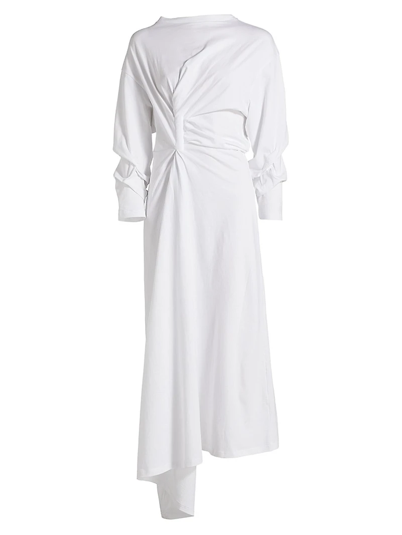 Knotted Jersey T-Shirt Dress