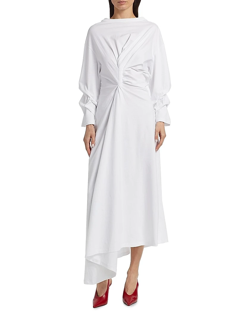 Knotted Jersey T-Shirt Dress