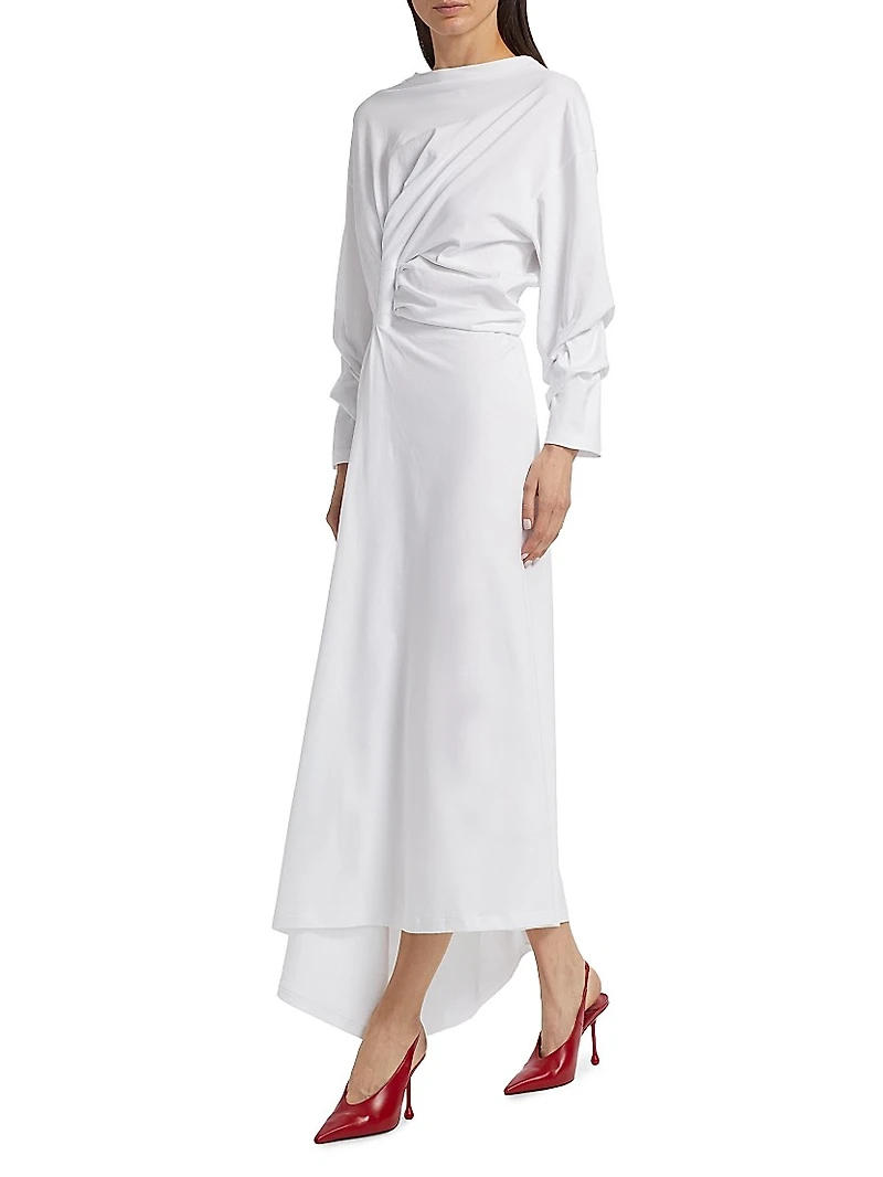 Knotted Jersey T-Shirt Dress