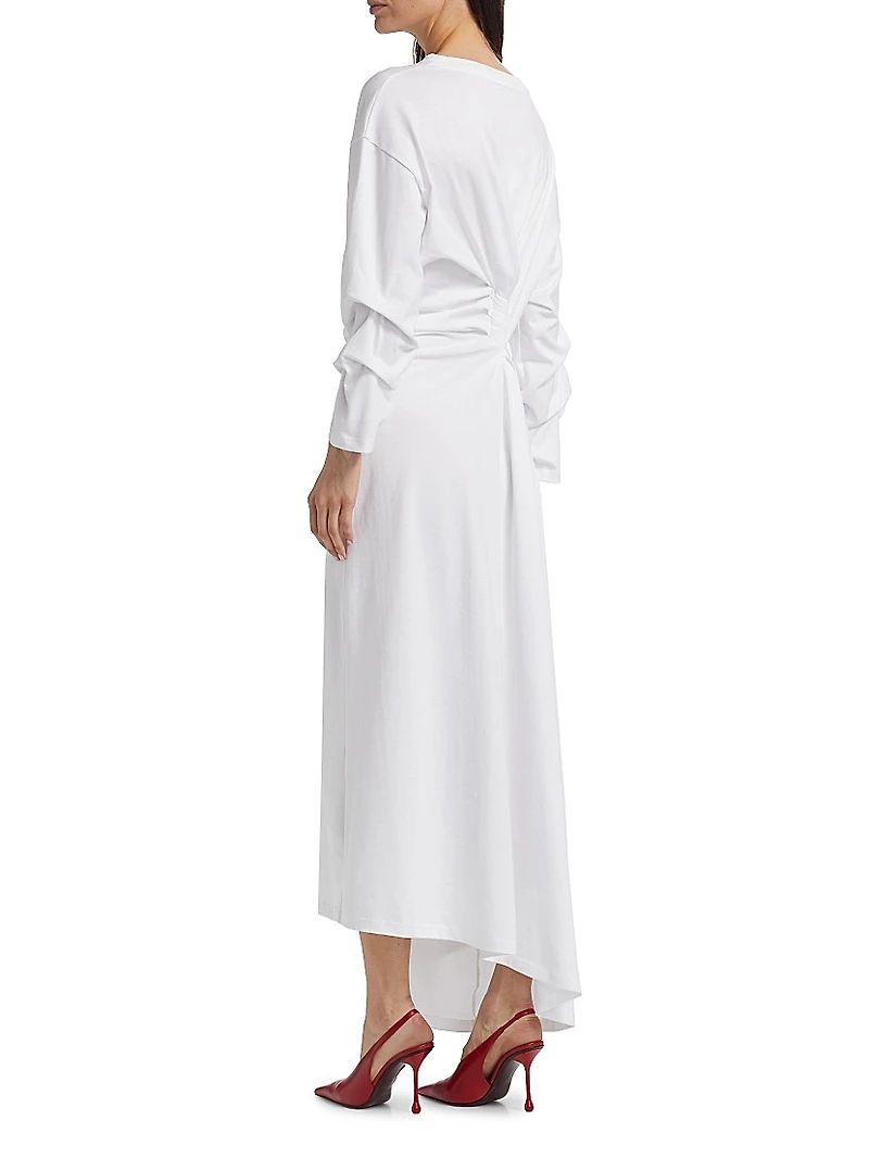 Knotted Jersey T-Shirt Dress