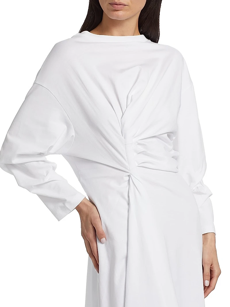 Knotted Jersey T-Shirt Dress